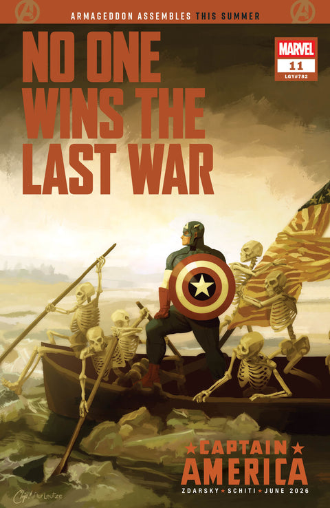 Captain America, Vol. 12 11 Comic Chip Zdarsky Foreshadow Variant Marvel Comics 2026