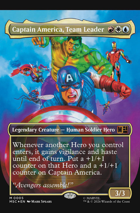 Captain America, Vol. 12 12 Comic Tbd Artist Magic: The Gathering Variant Marvel Comics 2026