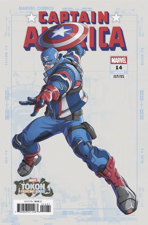 Captain America, Vol. 12 14 Comic Marvel Tokon: Fighting Souls Variant Marvel Comics 2026