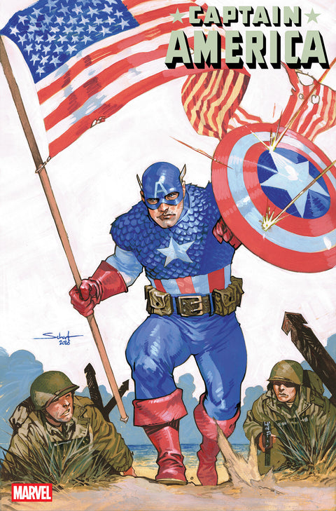 CAPTAIN AMERICA #16 JONAS SCHARF ART STYLE VARIANT Marvel Chip Zdarsky Valerio Schiti Jonas Scharf
