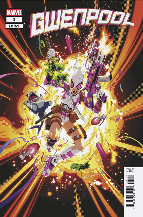 GWENPOOL #1 GODTAIL VARIANT 1:25 Marvel Cavan Scott Stefano Nesi GODTAIL