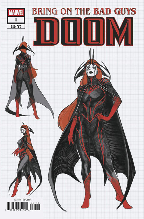 BRING ON THE BAD GUYS: DOOM #1 ALESSANDRO CAPPUCCIO DESIGN VARIANT 1:10 Marvel Marc Guggenheim Stefano Raffaele Alessandro Cappuccio