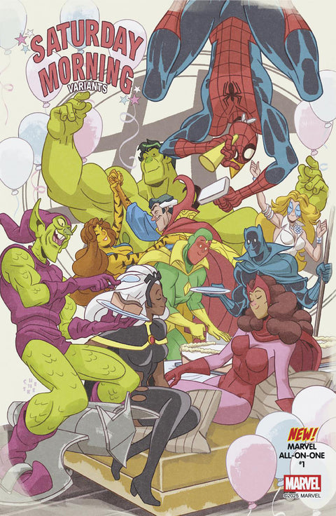 Marvel All-On-One 1 Comic Cheeks Galloway Saturday Morning Variant Marvel Comics 2025