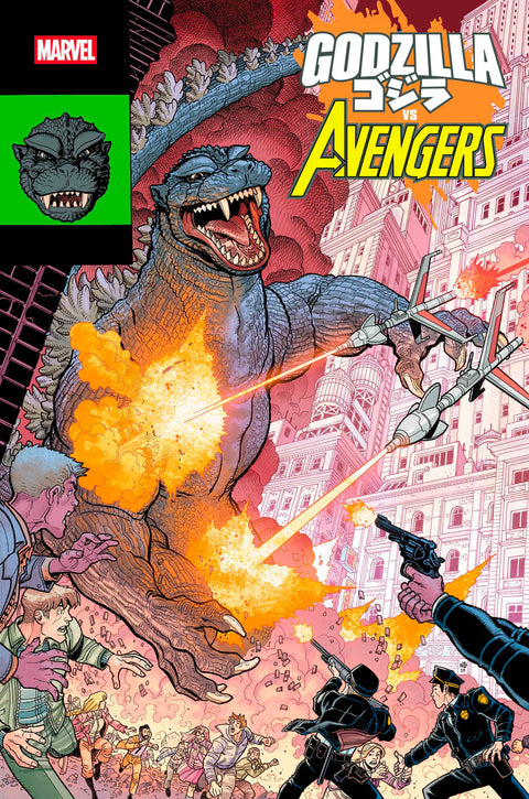 GODZILLA VS. AVENGERS #1 NICK BRADSHAW MONSTER HOMAGE VARIANT Marvel David Walker Georges Jeanty Nick Bradshaw