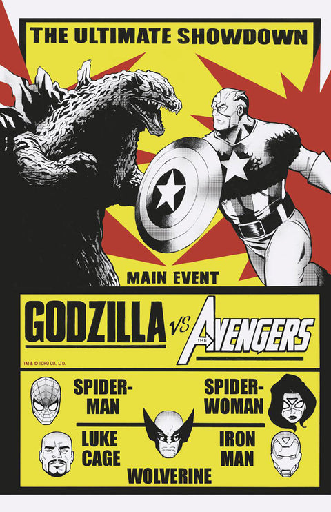 GODZILLA VS. AVENGERS #1 LEE GARBETT VERSUS VARIANT Marvel David Walker Georges Jeanty Lee Garbett