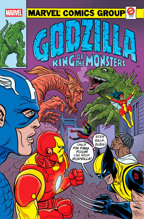 GODZILLA VS. AVENGERS #1 MIKE ALLRED GODZILLA KING OF THE MONSTERS HOMAGE VARIANT Marvel David Walker Georges Jeanty Mike Allred
