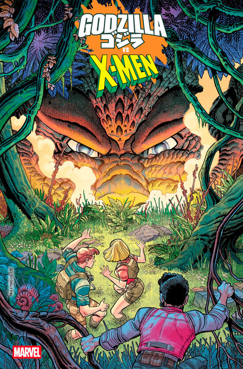 GODZILLA VS. X-MEN #1 NICK BRADSHAW MONSTER HOMAGE VARIANT Marvel Fabian Nicieza Emilio Laiso Nick Bradshaw