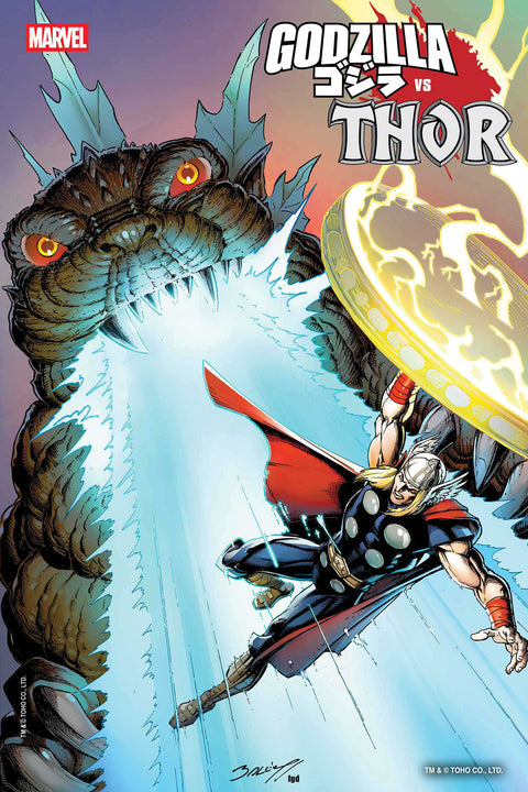 Godzilla Vs. Thor #1 (Cvr B) (2025) Mark Bagley Foil Variant