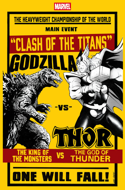 Godzilla Vs. Thor #1 (Cvr D) (2025) Lee Garbett Versus Variant