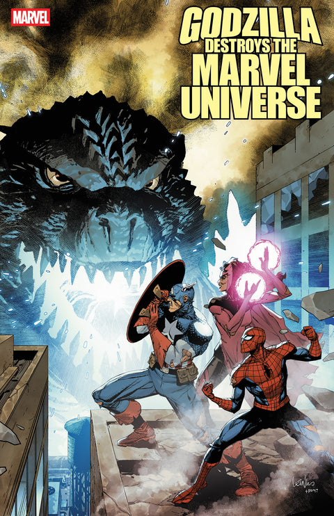 Godzilla Destroys the Marvel Universe 1 Comic 2nd Printing Leinil Francis Yu Marvel Comics 2025