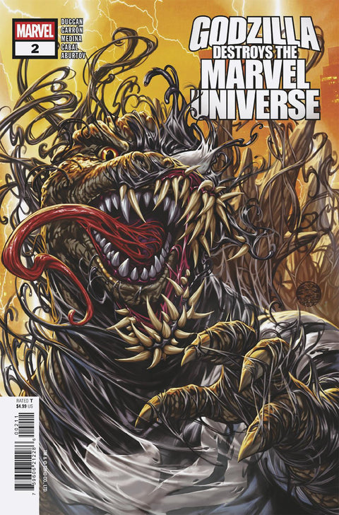 Godzilla Destroys the Marvel Universe 2 Comic Mark Brooks Marvel Comics 2025