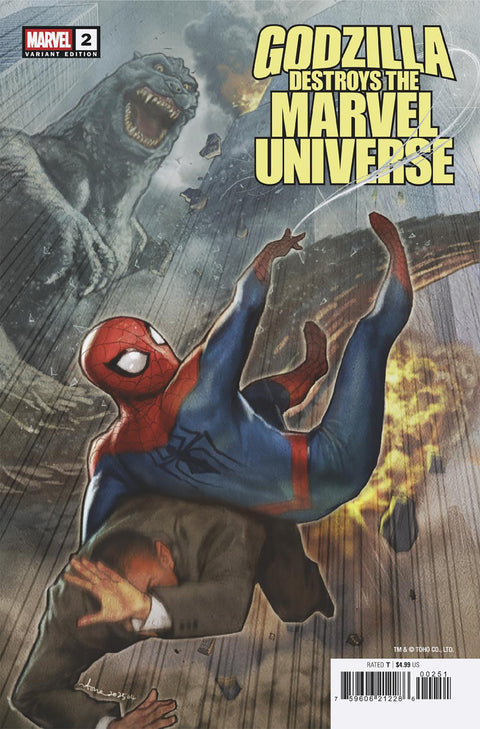 Godzilla Destroys the Marvel Universe 2 Comic Stonehouse Variant Marvel Comics 2025