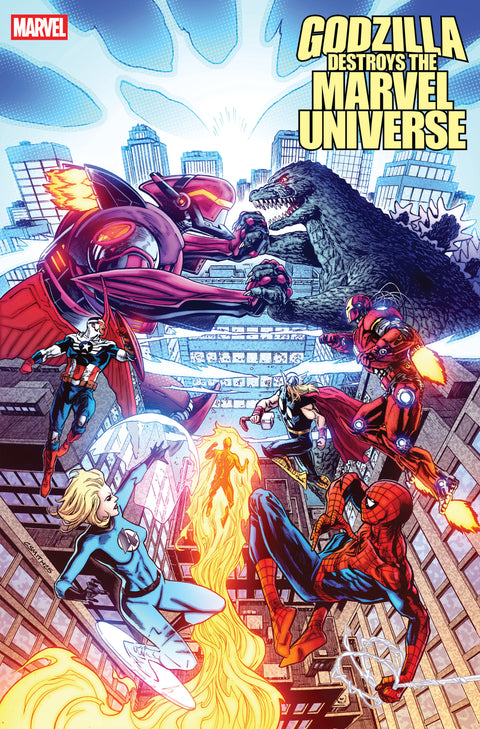 Godzilla Destroys the Marvel Universe 5 Comic Cory Smith Variant Marvel Comics 2025
