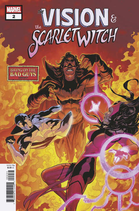 THE VISION & THE SCARLET WITCH #2 GEOFF SHAW BRING ON THE BAD GUYS VARIANT Marvel Steve Orlando Lorenzo Tammetta Geoff Shaw