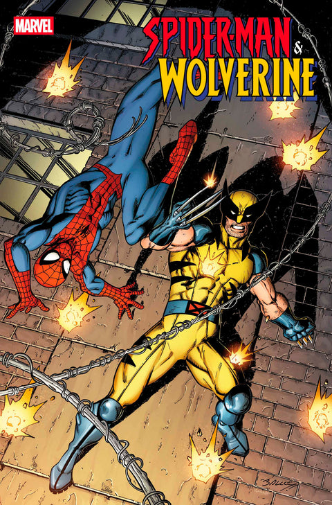 SPIDER-MAN & WOLVERINE #1 MARK BAGLEY VARIANT Marvel Marc Guggenheim Kaare Andrews Mark Bagley