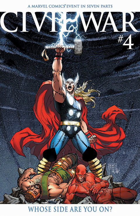 Civil War, Vol. 1 4 Comic Michael Turner Facsimile Foil Variant Marvel Comics 2025