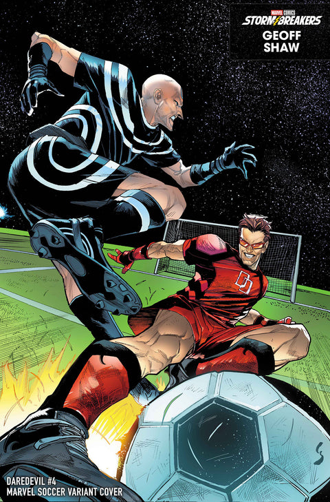 DAREDEVIL #4 GEOFF SHAW MARVEL SOCCER VARIANT Marvel Stephanie Phillips Lee Garbett Geoff Shaw
