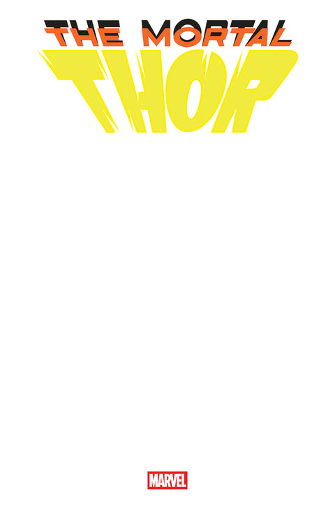 The Mortal Thor 1 Comic Blank Variant Marvel Comics 2025