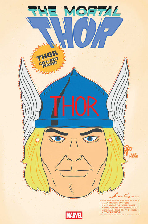 The Mortal Thor 2 Comic Retro Halloween Mask Variant Marvel Comics 2025
