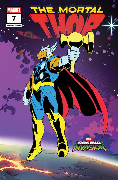 The Mortal Thor 7 Comic Marvel Cosmic Invasion Variant Marvel Comics 2026
