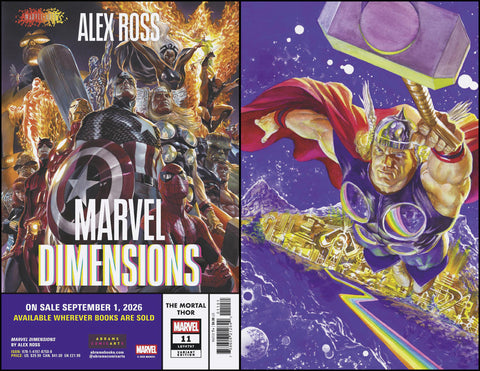 The Mortal Thor 11 Comic Alex Ross Marvel Dimensions Variant Marvel Comics 2026