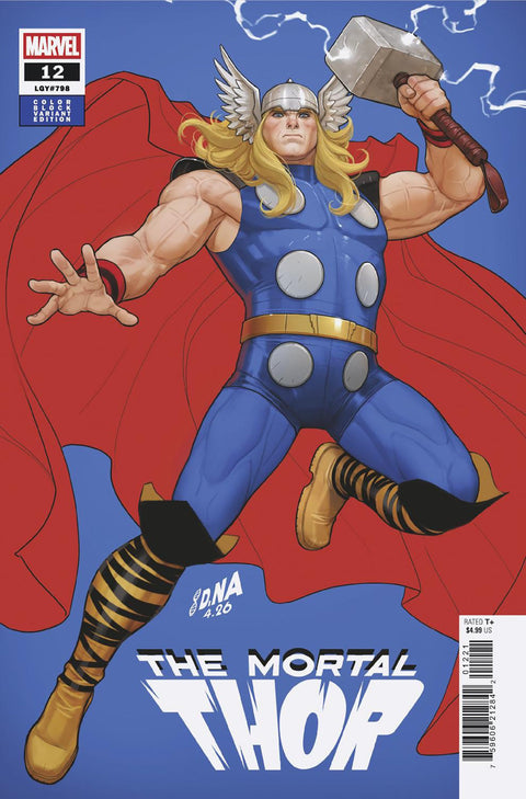 The Mortal Thor 12 Comic David Nakayama Color Block Blue Variant Marvel Comics 2026