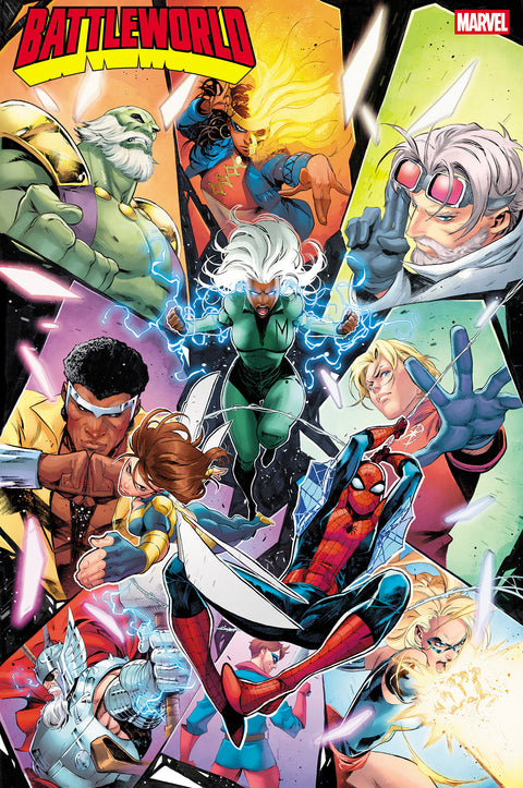 Battleworld 1 Comic Iban Coello Foil Variant Marvel Comics 2025