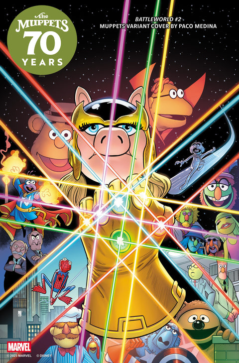 Battleworld 2 Comic Paco Medina Muppets Variant Marvel Comics 2025