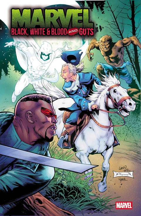 Marvel: Black, White & Blood and Guts 1 Comic Greg Land 250th Homage Marvel Comics 2025