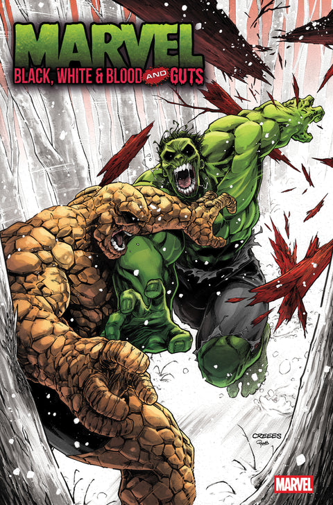 Marvel: Black, White & Blood and Guts 2 Comic Creees Lee Variant Marvel Comics 2025