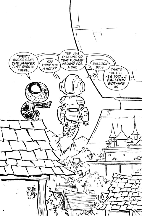 Ultimate Endgame 1 Comic Skottie Young Incentive B&W Virgin Variant (1:100) Marvel Comics 2026