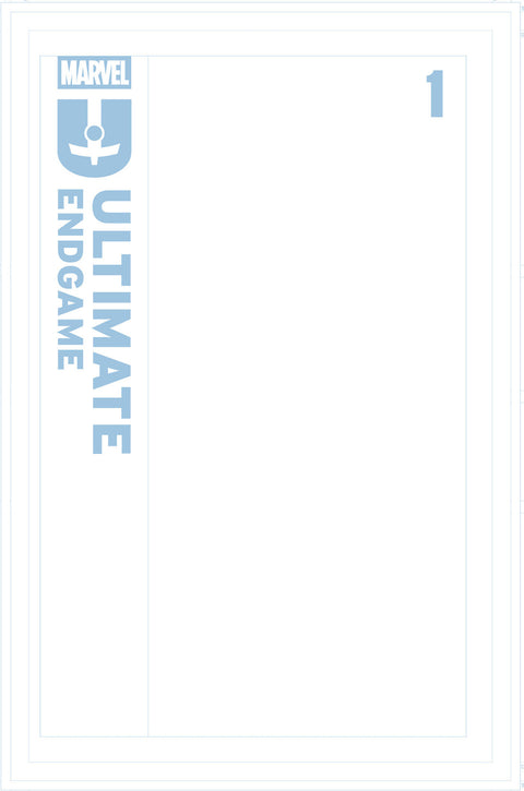 Ultimate Endgame 1 Comic Blank Blue Line Variant Marvel Comics 2026