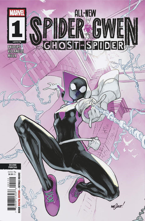 All-New Spider-Gwen: The Ghost-Spider 1 Comic 2nd Printing David Marquez Marvel Comics 2025