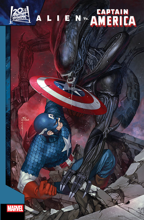 Alien vs. Captain America 1 Comic InHyuk Lee Variant Marvel Comics 2025