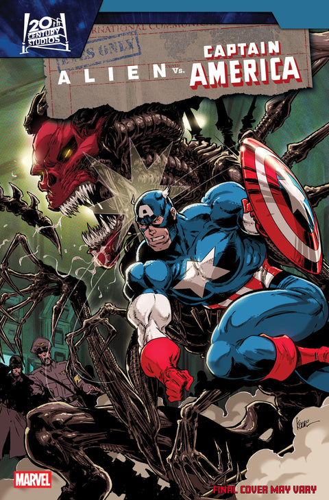 Alien vs. Captain America 4 Comic Variant Marvel Comics 2026