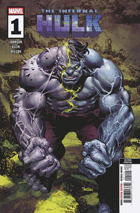 INFERNAL HULK #1 DAN PANOSIAN 2ND PRINTING VARIANT Marvel Phillip Kennedy Johnson Nic Klein Dan Panosian