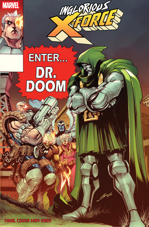 INGLORIOUS X-FORCE #3 GERARDO SANDOVAL DOOM HOMAGE VARIANT Marvel Tim Seeley Michael Sta. Maria Gerardo Sandoval