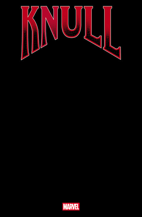 Knull 1 Comic Blank Variant Marvel Comics 2026