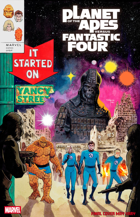 PLANET OF THE APES VS. FANTASTIC FOUR #1 GERMAN PERALTA HOMAGE VARIANT Marvel Josh Trujillo Andrea Di Vito German Peralta