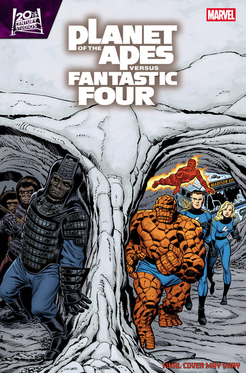 Planet of the Apes vs. Fantastic Four 2 Comic Ron Frenz Homage Variant Marvel Comics 2026