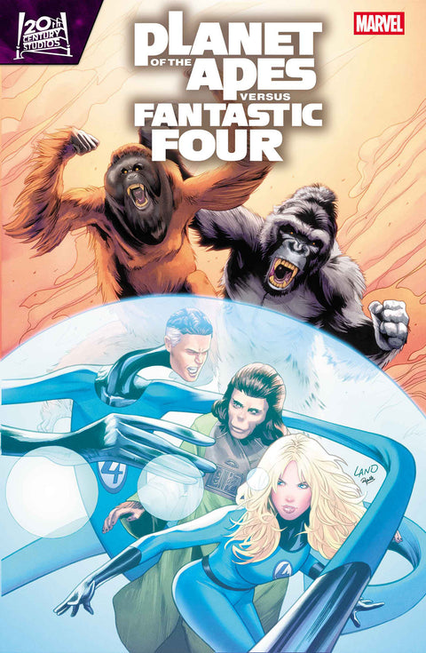 Planet of the Apes vs. Fantastic Four 3 Comic Greg Land Marvel Comics 2026