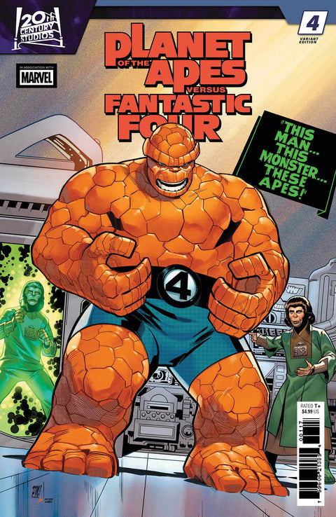 Planet of the Apes vs. Fantastic Four 4 Comic Paco Medina Homage Variant Marvel Comics 2026