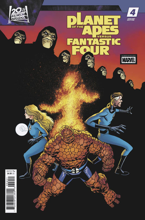 Planet of the Apes vs. Fantastic Four 4 Comic Mike Hawthorne Variant Marvel Comics 2026