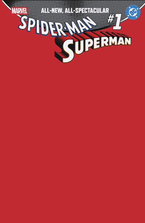 Marvel / DC: Spider-Man / Superman 1 Comic Blank Variant Marvel Comics / DC Comics 2026