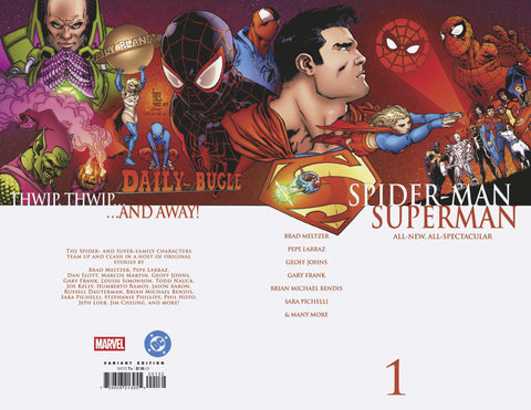 Marvel / DC: Spider-Man / Superman 1 Comic Giuseppe Camuncoli Incentive Homage Variant (1:25) Marvel Comics / DC Comics 2026