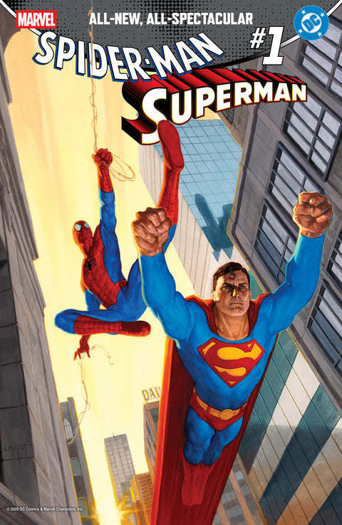 MARVEL/DC: SPIDER-MAN/SUPERMAN #1 E.M. GIST VARIANT 1:25 Marvel Brad Meltzer Pepe Larraz E.M. Gist