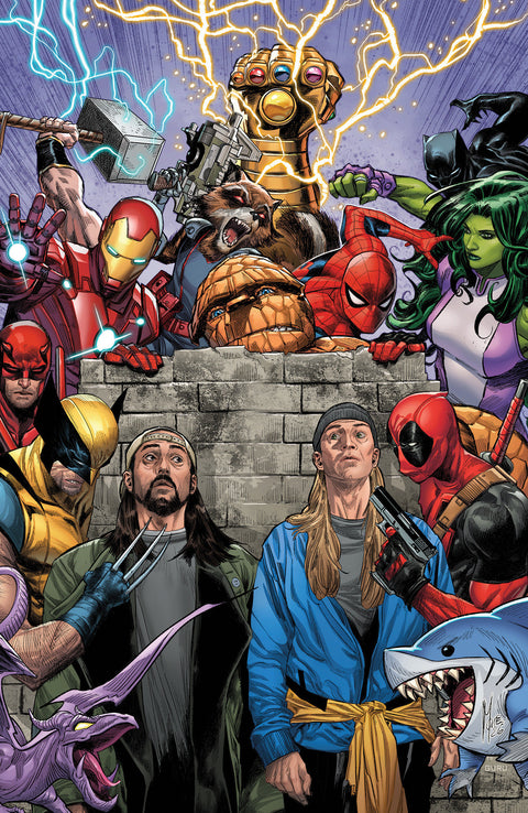 JAY & SILENT BOB: JAYS OF FUTURE PAST #1 MARCO CHECCHETTO RATIO VIRGIN 2ND PRINTING VARIANT 1:25 Marvel TBA