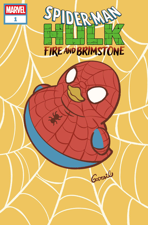 Spider-Man / Hulk: Fire and Brimstone 1 Comic Godtail Marvel Duck Variant Marvel Comics 2026