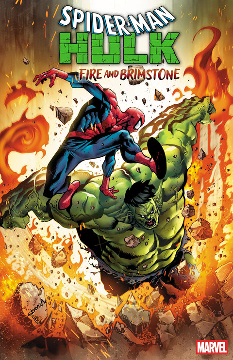 SPIDER-MAN/HULK: FIRE AND BRIMSTONE #4 SERGIO DAVILA 1:25 VARIANT 1:25 Marvel Kevin Smith R.B. Silva Sergio Dávila