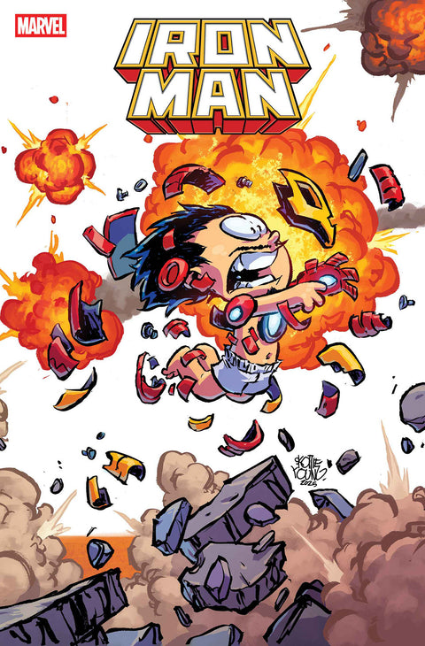 IRON MAN #4 SKOTTIE YOUNG 4-PART CONNECTING VARIANT Marvel Joshua Williamson Carmen Carnero Skottie Young